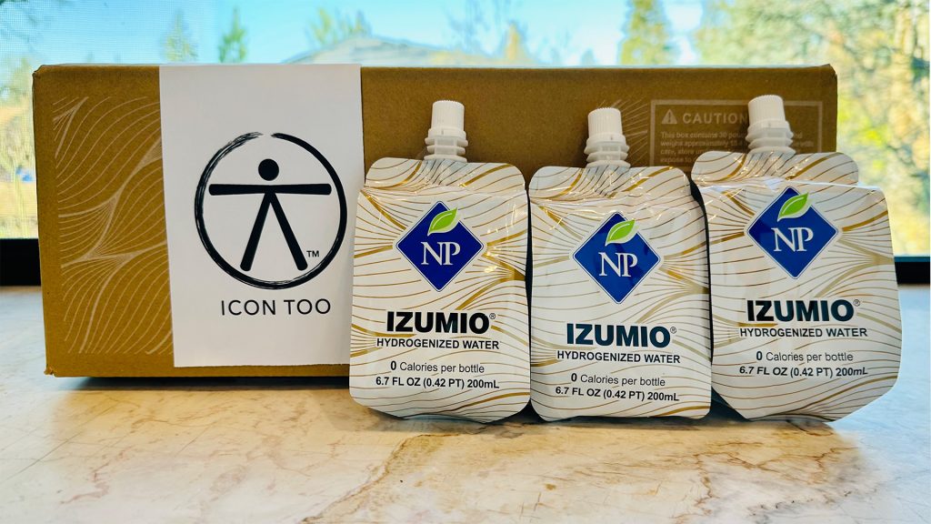 Izumio Hydrogenized Water 3.3 ppm 6.7 oz [200 ml] case of 30 pouches